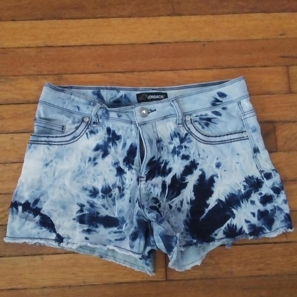 Girls Denim Tye-Dye Wash Shorts Size 16 XL